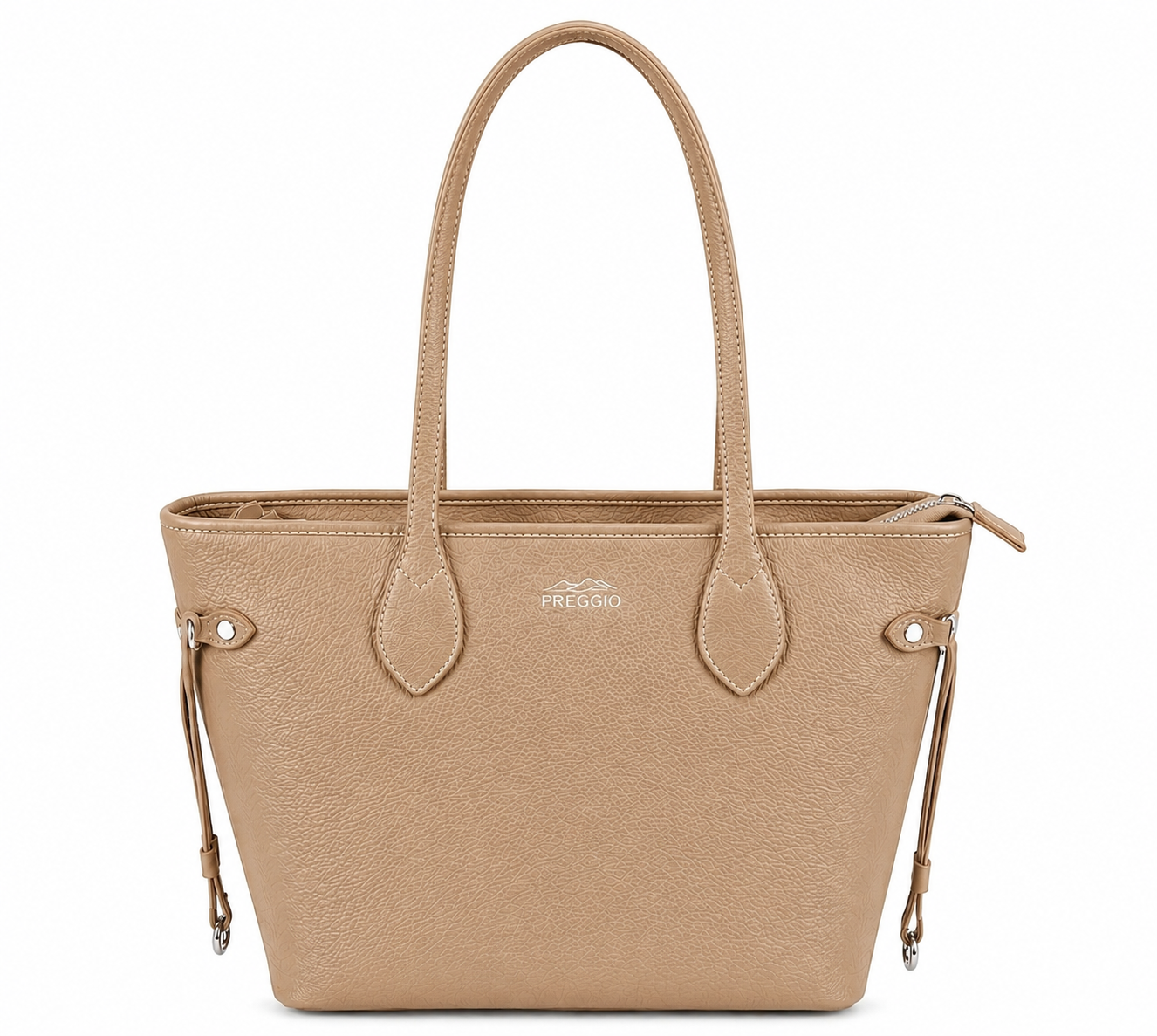 Preggio Leather Tan Tote Bag